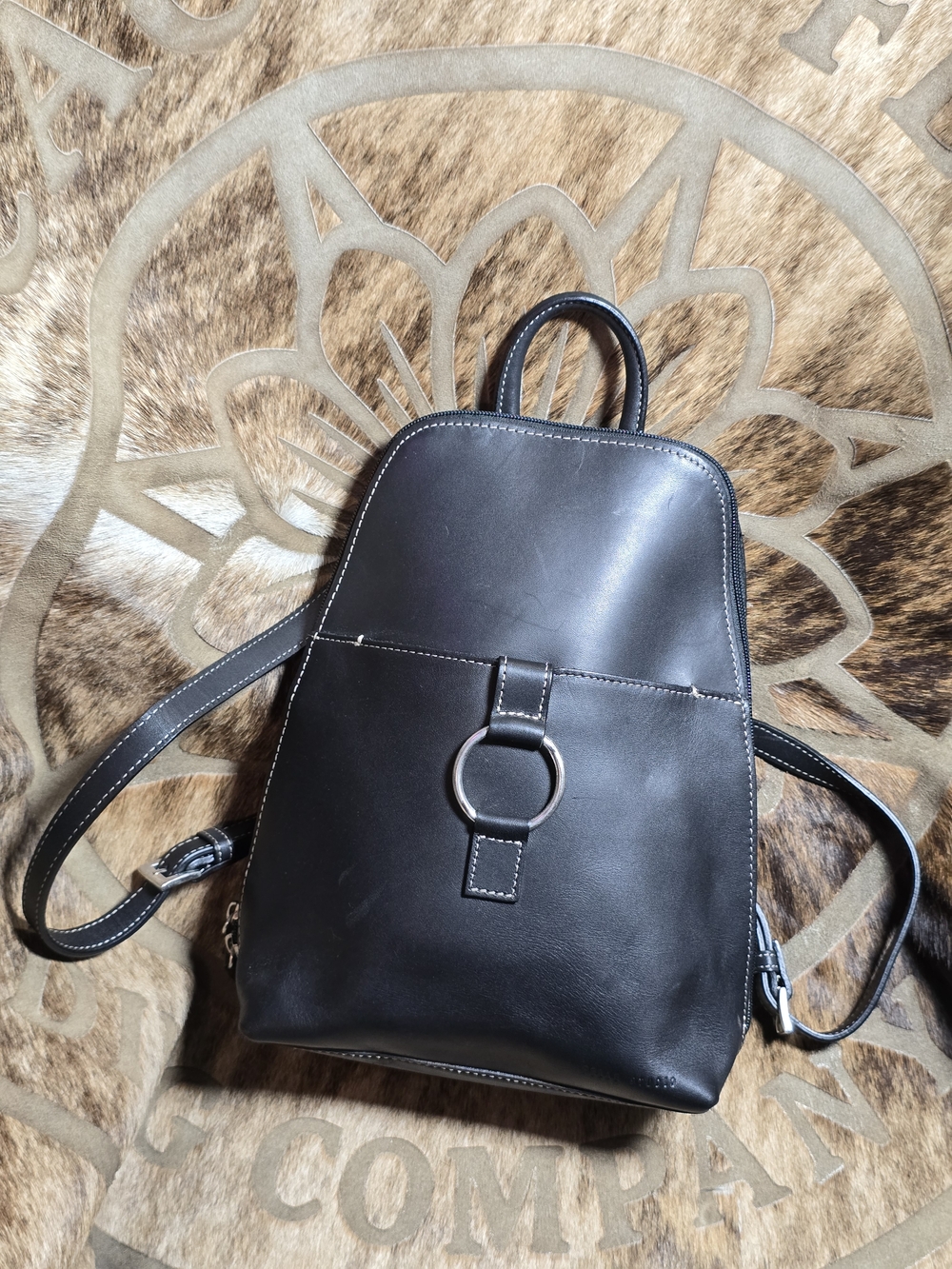 Wilson Leather PELLE STUDIO Black Backpack